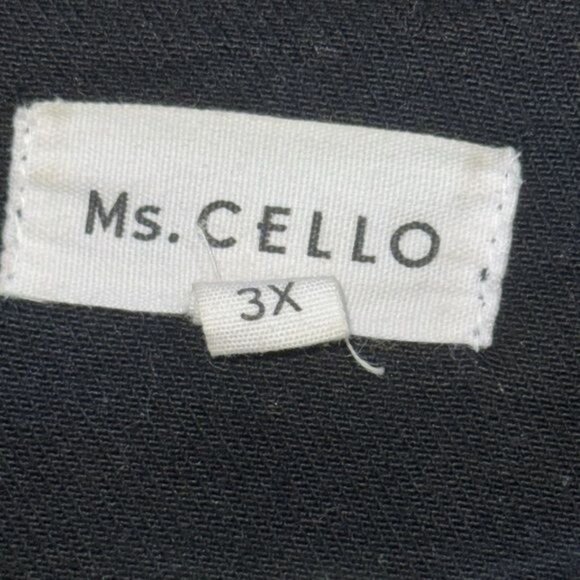 Ms. Cello Womens Black Denim Jacket With Frayed Hem 3X Casual & Stylish - Picture 2 of 11